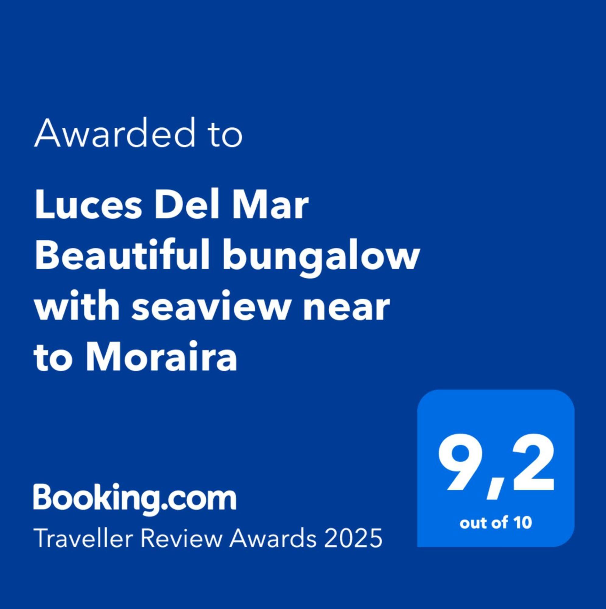 Luces Del Mar Beautiful Bungalow With Seaview Near To Moraira Benitachell Exteriör bild